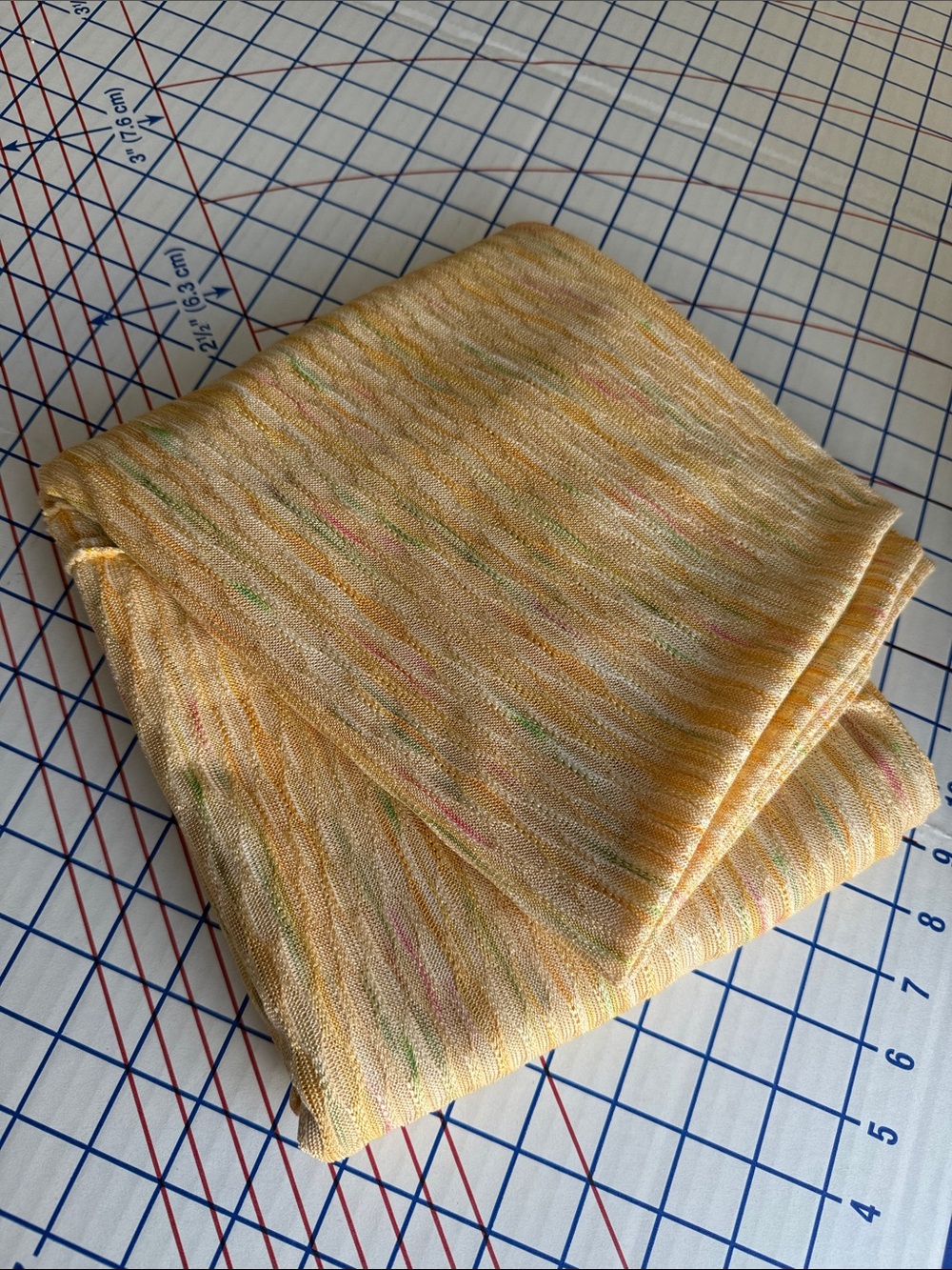 Vintage 1970s Openwork Stretch Knit Fabric 2 Yards x 58” Textured Stripe